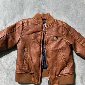 NWOT Mayoral Brown Leather Jacket